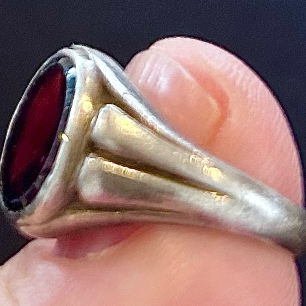 Ruby Silver Ring - image 3